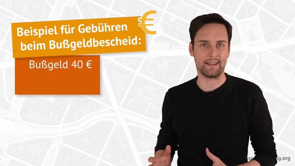 Dieses Video erklärt, welche Gebühren beim Bußgeldbescheid anfallen?