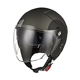 ORIGINE Öffnen 3/4 Motorradhelm Jethelm Scooter-Helm ECE 22-05 Zertifizierung mit Doppelvisier