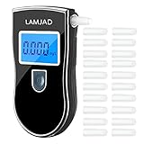 LAMJAD Alkoholtester, Professioneller Alkoholtester mit blauem Hintergrundbeleuchtung...