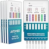 5 x Aydmed Drogenschnelltest Dip-Karten für 7 Drogenarten | Drogentest für Urin | Test auf Kokain,...