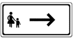 Zeichen 1000-22: Fußgänger: Anderen Gehweg benutzen