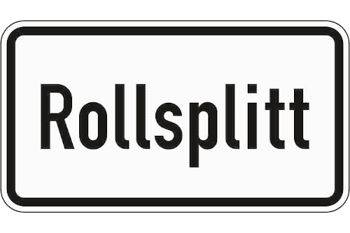 Zeichen 1007-32: Rollsplit