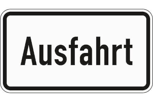 Zeichen 1007-37: Ausfahrt