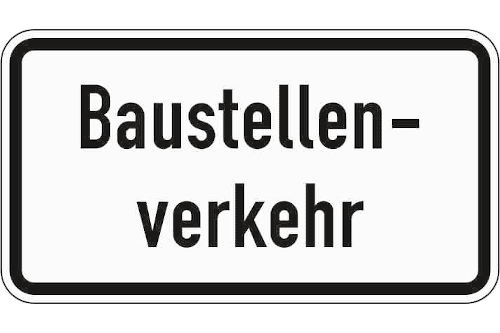 Zeichen 1007-38: Baustellenverkehr