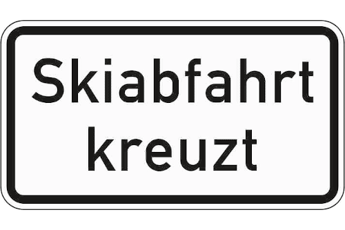 Zeichen 1007-55: Skiabfahrt kreuzt