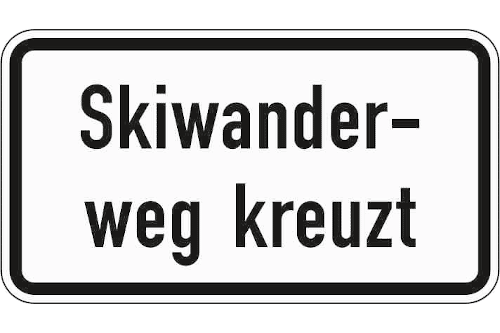 Zeichen 1007-56: Skiwanderweg kreuzt