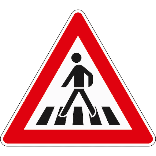 Zeichen 101-11: Fußgängerüberweg