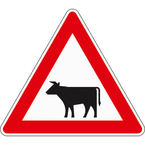 Zeichen 101-12: Viehbetrieb