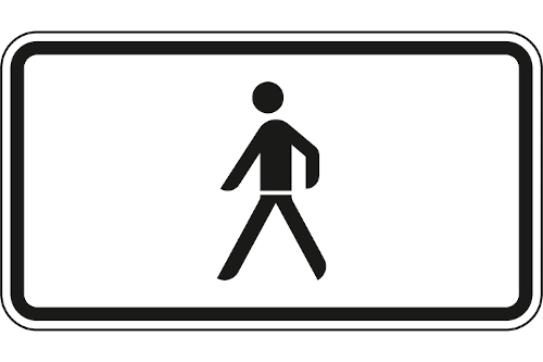 Zeichen 1010-53: Fußgänger