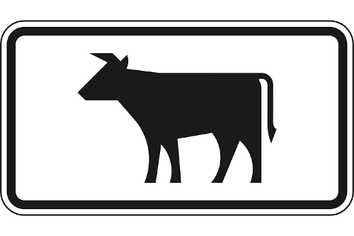 Zeichen 1010-55: Viehbetrieb