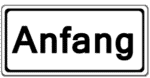 Zeichen 1012-30: Anfang der Anordnung