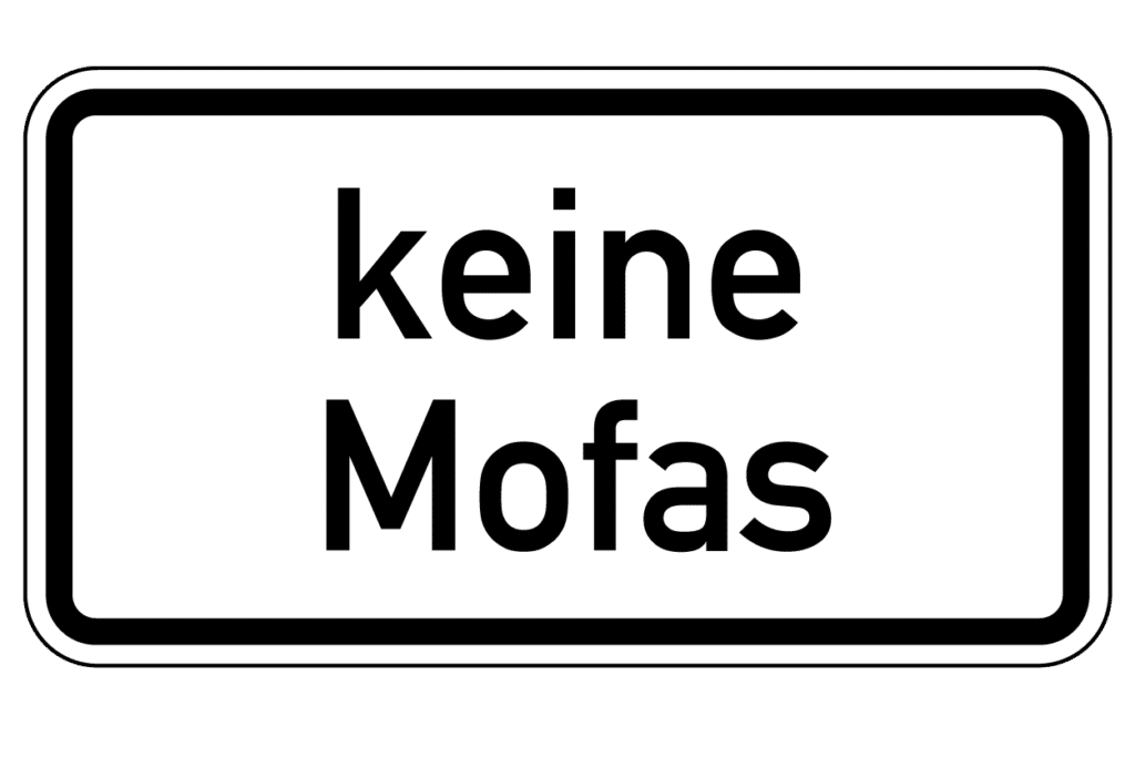 VZ 1012-33: Keine Mofas