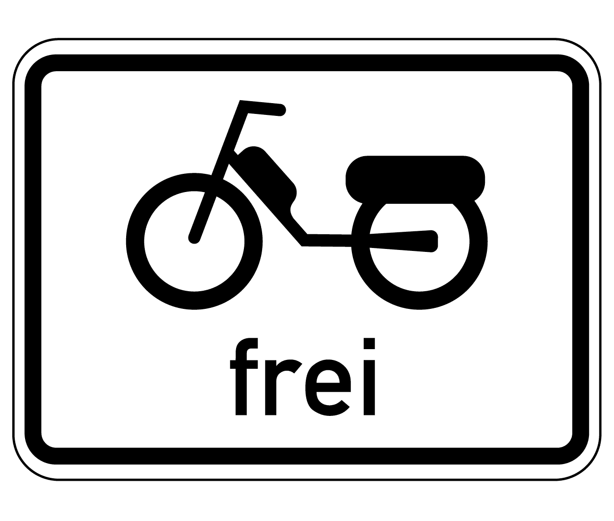 Mit dem Mofa auf dem Fahrradweg fahren: Ist dies erlaubt?