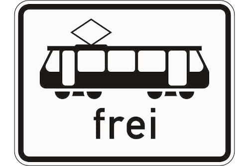 Zeichen 1024-16: Straßenbahn frei