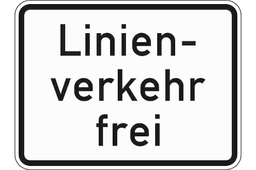 Zeichen 1026-32: Linienverkehr frei