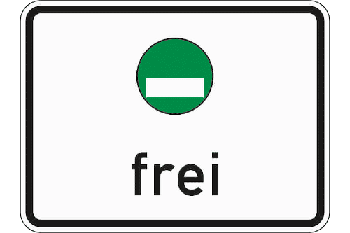 Zeichen 1031-52: Freistellung vom Verkehrsverbot nach § 40 Absatz 1 BImSchG - grüne Plakette