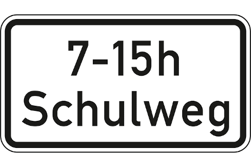 Zeichen 1040-36: Schulbus (tageszeitliche Benutzung)