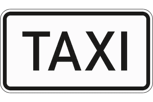 Zeichen 1050-30: Taxi