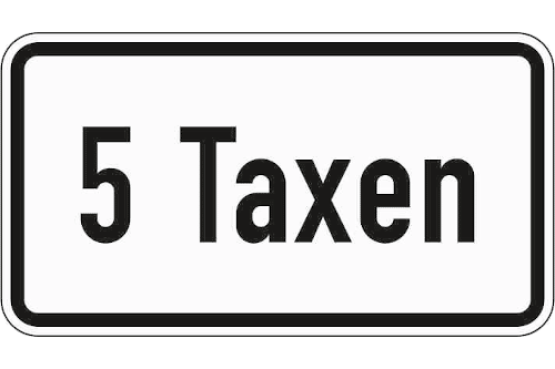 Zeichen 1050-31: ... Taxen
