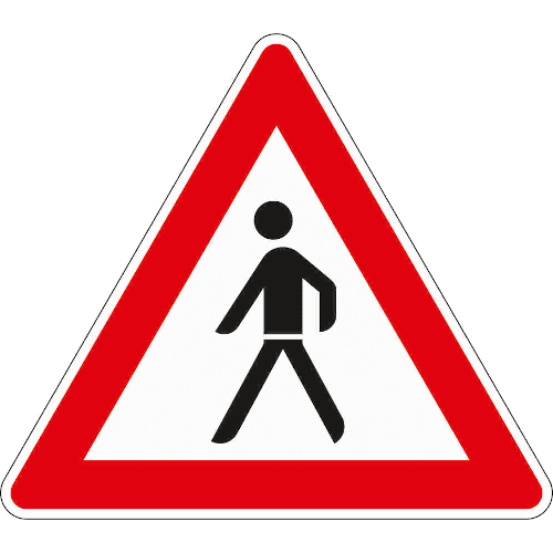 Zeichen 133-10: Fußgänger