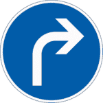Zeichen 209: Vorgeschriebene Fahrtrichtung