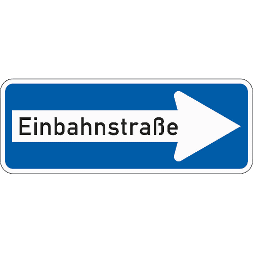 Zeichen 220-20: Einbahnstraße - rechtsweisend