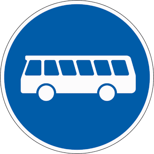 Zeichen 245: Bussonderfahrstreifen
