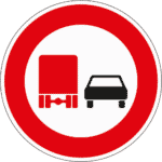 Zeichen 277: Überholen verboten für Lkw