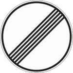 Zeichen 282: Ende der Verbots- oder Gebotszone