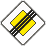 Zeichen 307: Ende der Vorfahrtsstraße