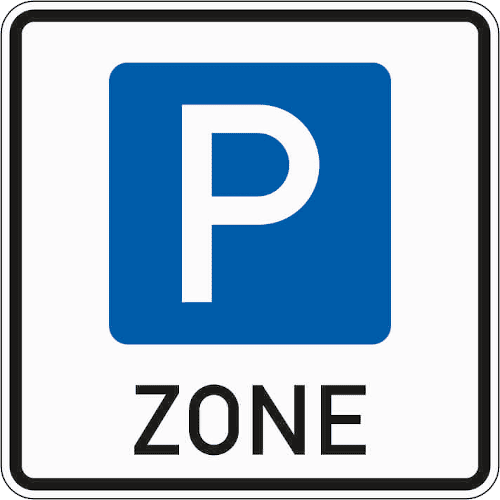 Zeichen 314-1: Parkzone