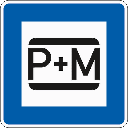 Zeichen 316-50: Parken und Mitfahren