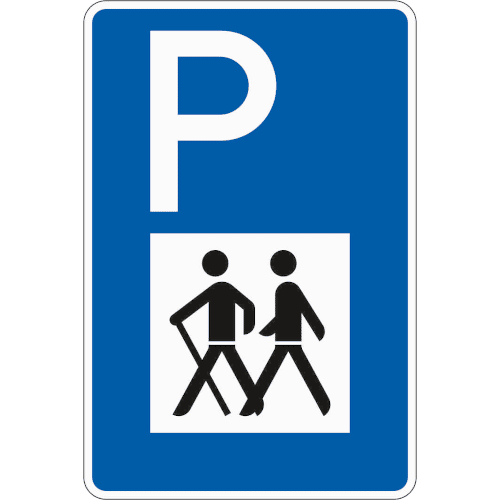 Zeichen 317: Wandererparkplatz