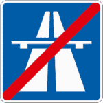 Zeichen 330-2: Ende der Autobahn