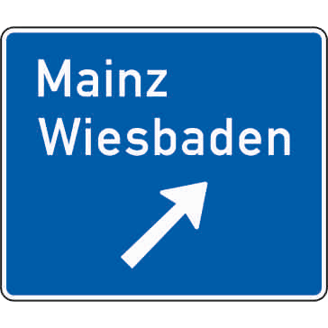 Zeichen 332: Ausfahrttafel auf der Autobahn