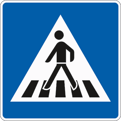 Zeichen 350: Fußgängerüberweg