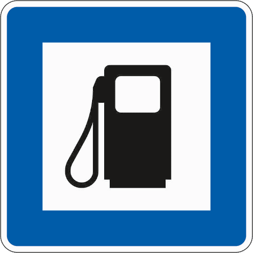 Zeichen 365-52: Tankstelle