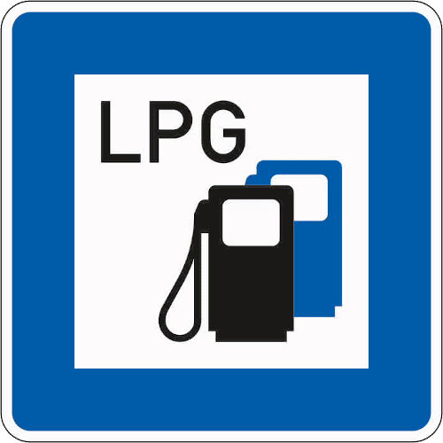 Zeichen 365-53: Tankstelle mit LPG
