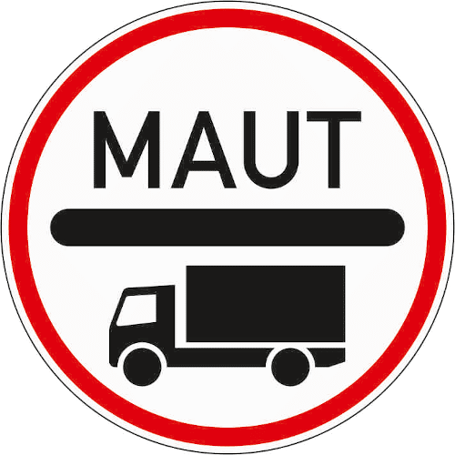 Zeichen 390: Mautpflicht für Lkw