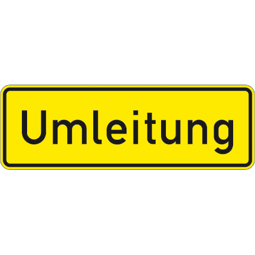 Zeichen 457.1: Umleitungsankündigung