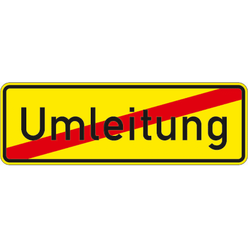 Zeichen 457.2: Ende der Umleitung