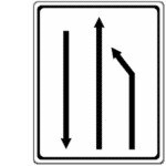 Zeichen 532: Einengung mit Gegenverkehr
