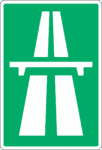 Verkehrszeichen in Dänemark: Autobahn