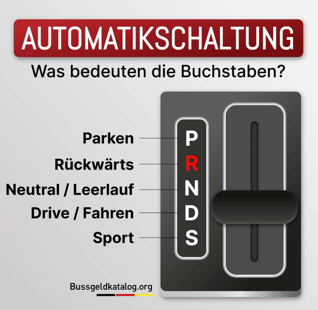 Richtig mit Automatik fahren: Unsere Grafik erklärt Ihnen, was die Buchstaben bei der Schaltung bedeuten.