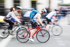 Autounfall in Saarbrücken: Radfahrer sind besonders gefährdet.