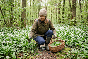 Bärlauch sammeln: Ein Bußgeld droht, wenn Sie zu viel oder am falschen Ort pflücken.