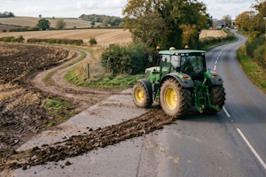 Phänomen Bauernglatteis: Es droht Rutschgefahr auf der Straße.