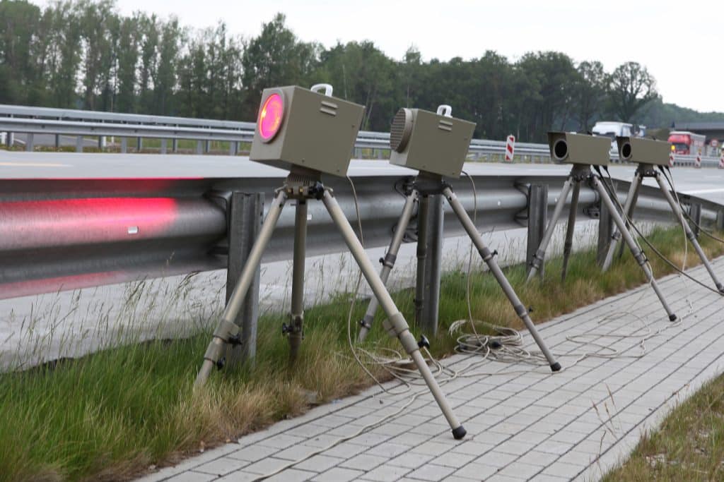 Mobile Blitzer auf der B54 werden in Münster des Öfteren aufgestellt.