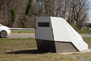 Blitzer in Gütersloh: Hansi ist ein Enforcement Trailer.