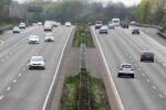 Dreispuriege Autobahn in Deutschland